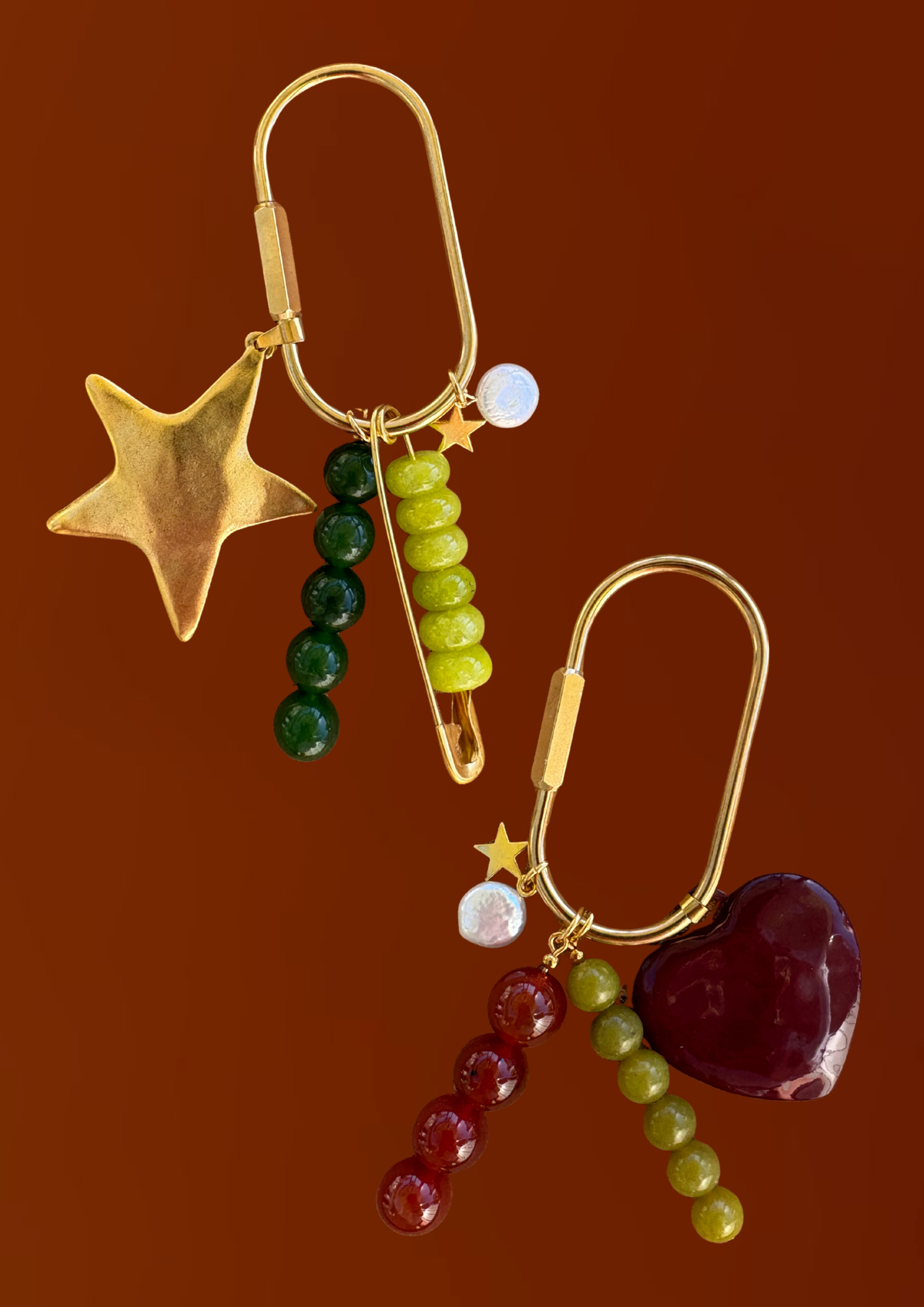 Chunky Gold Charm Cluster