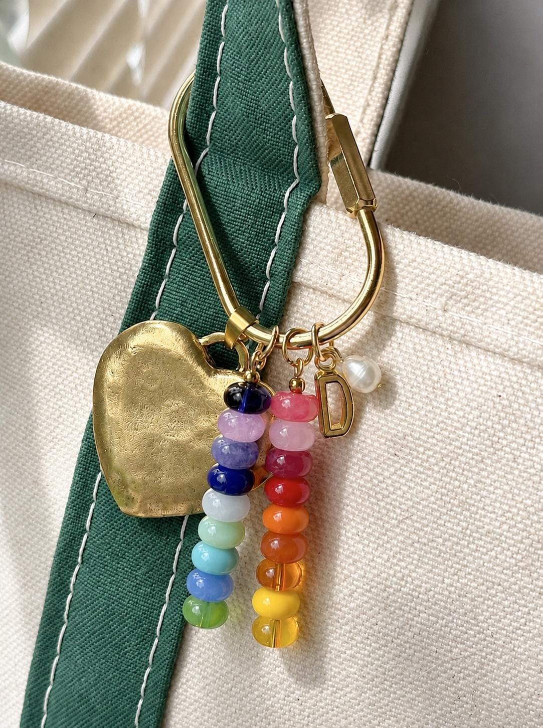Chunky Gold Charm Carabiner | Personalizable