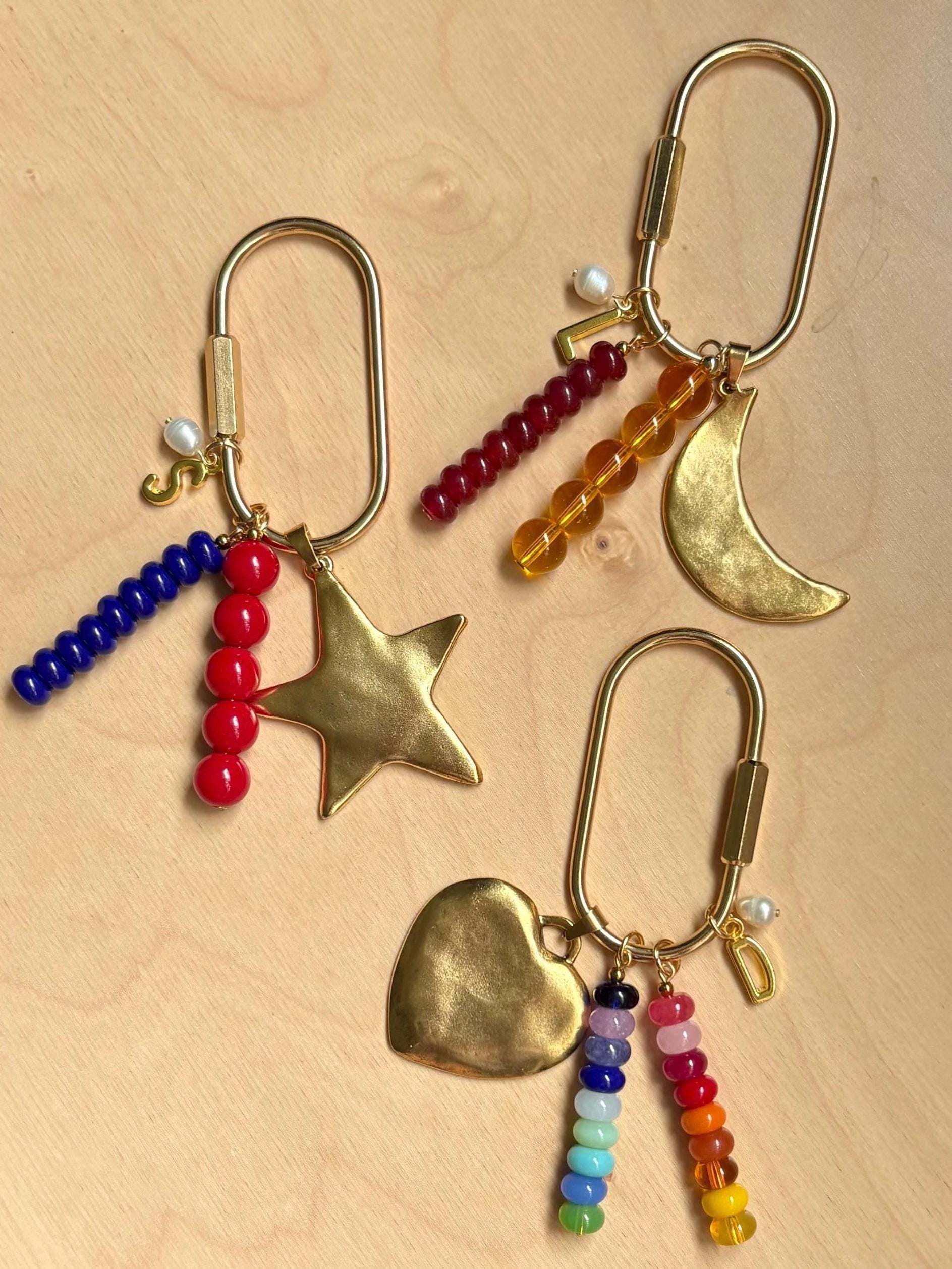 Chunky Gold Charm Carabiner | Personalizable