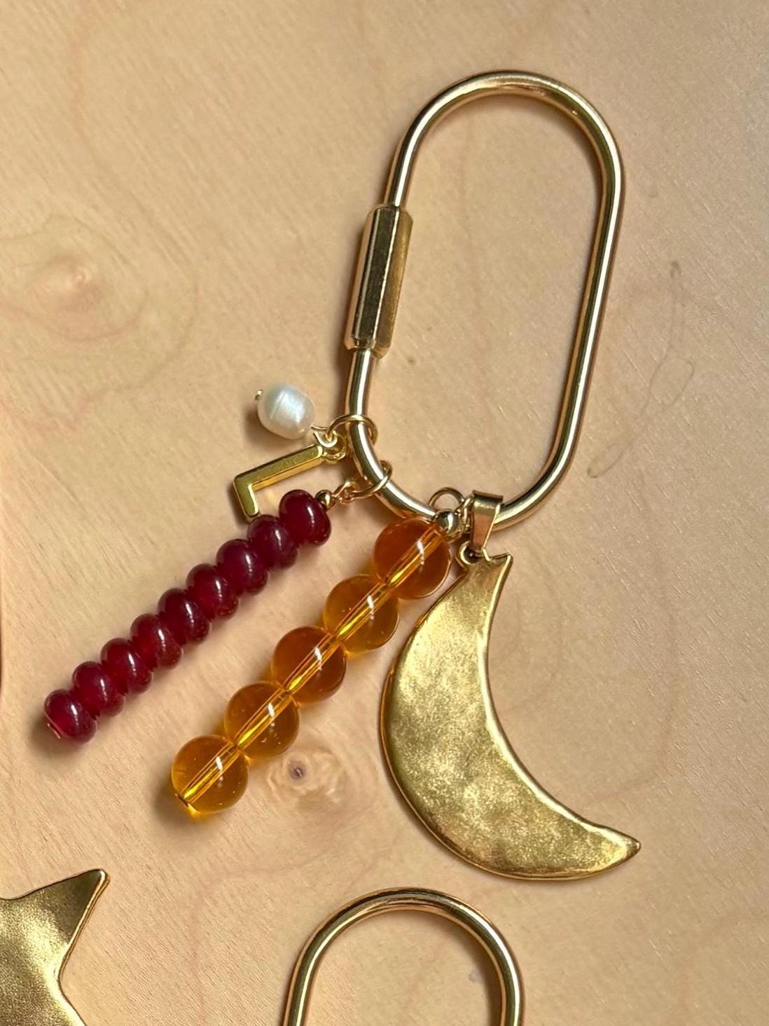 Chunky Gold Charm Carabiner | Personalizable