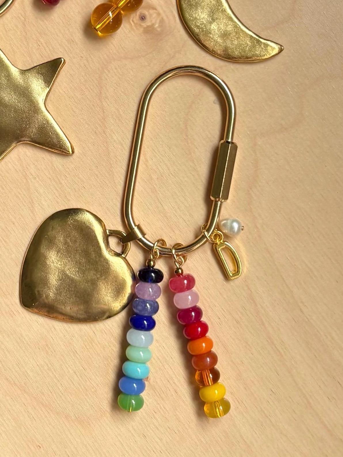 Chunky Gold Charm Carabiner | Personalizable