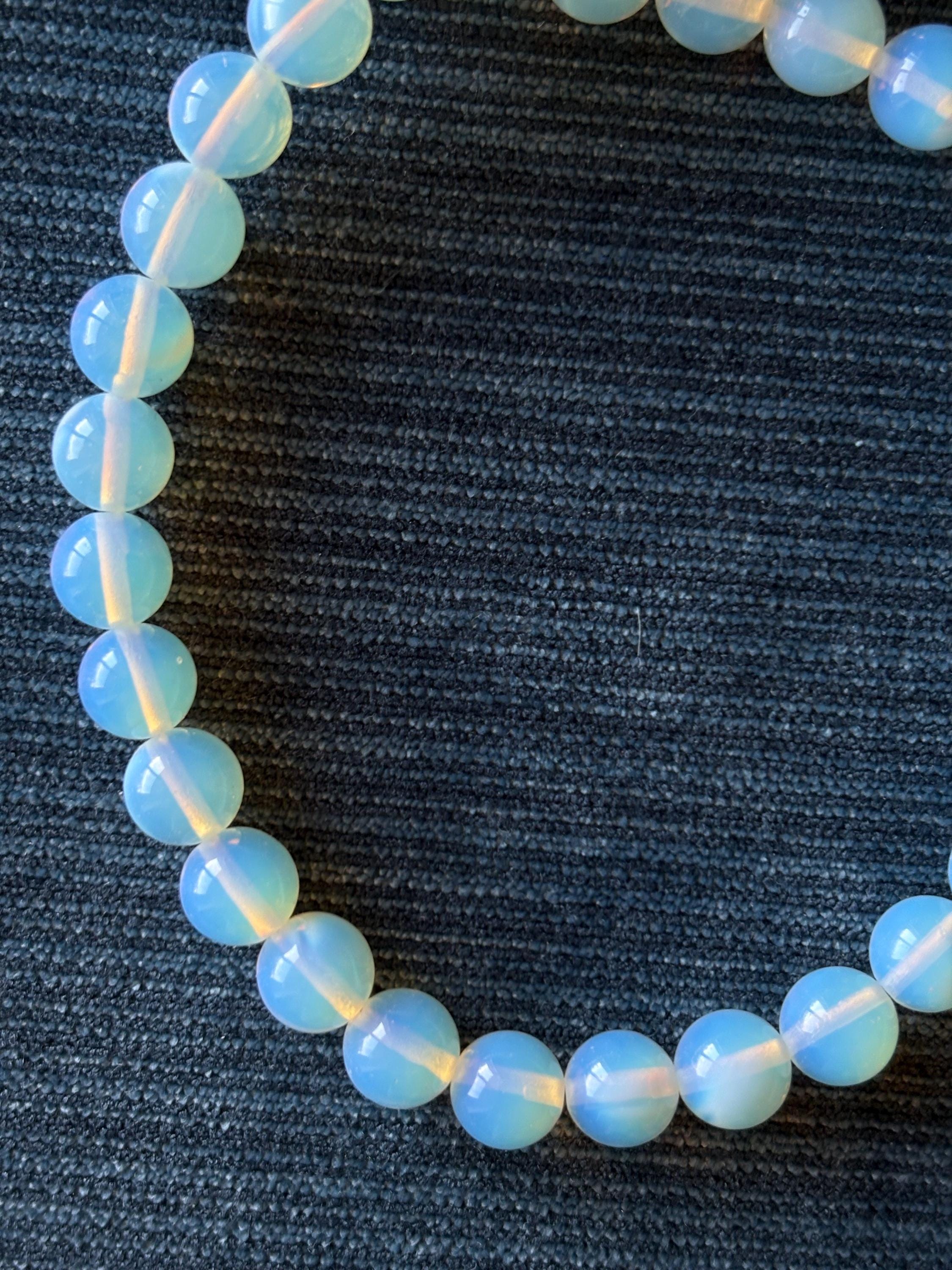 Colorful Round Beaded Necklace with Tarnish Resistant Gold or Silver Accents | Claw Clasp Closure and Bubble Glass Beads | 16”